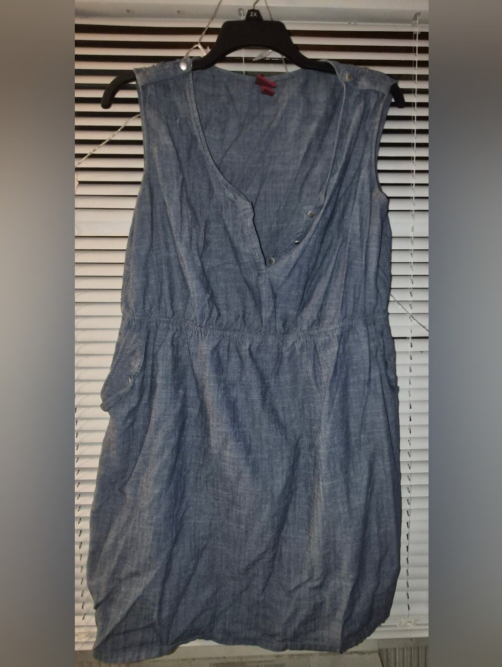 Merona sleeveless chambray dress, size XXL